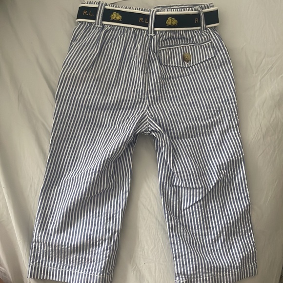 NWT Ralph Lauren seersucker pants with belt - Picture 4 of 5